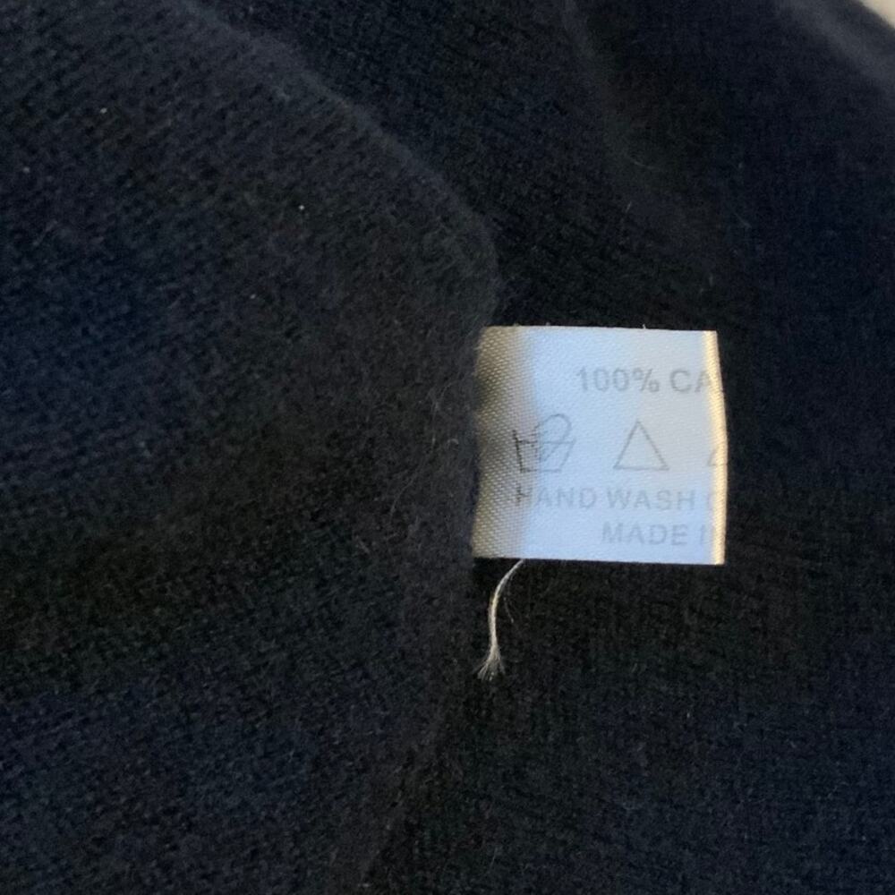 Tom James Vneck Cashmere Sweater Navy Blue Mens XL - Picture 6 of 8